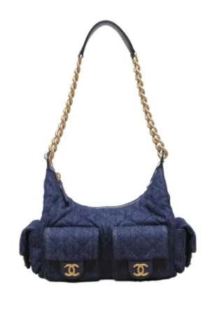 CHANEL 25C Hobo Double Pocket Shoulder Bag