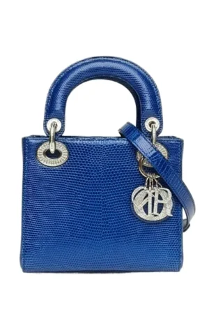 DIOR Lady Dior Handbag, Three Compartments, Leather Shoulder Strap